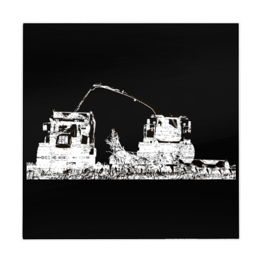 Corn chopper chopping corn maize farmer Mahjong Mats