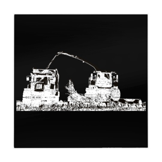 Corn chopper chopping corn maize farmer Mahjong Mats