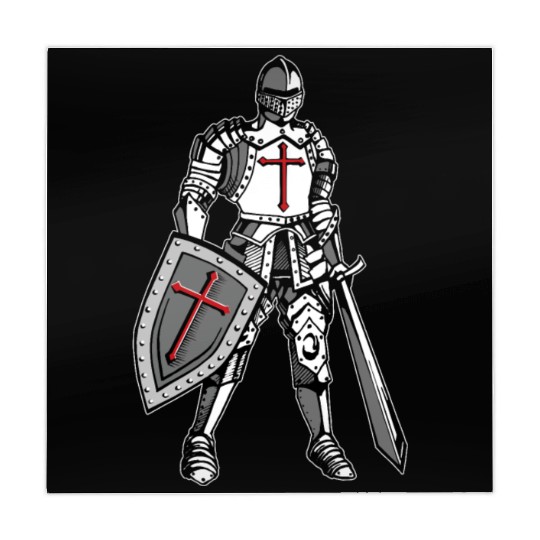 Knights Templar Crusader Cross Armor Mahjong Mats