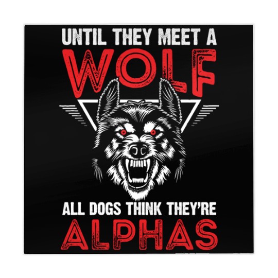 wolf alpha leader wolf saying packs wolves Mahjong Mats