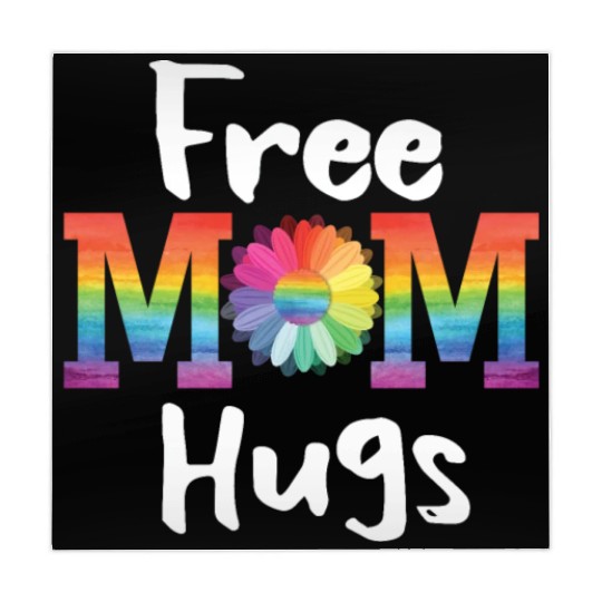 Free Mom Hugs Daisy Flower LGBT Pride Parades Gift Mahjong Mats