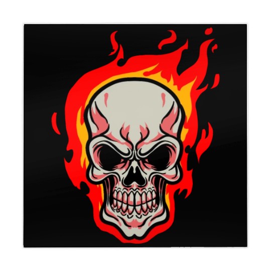 Skull Fire Human Skeleton Teeth Bones Masks Gift Mahjong Mats