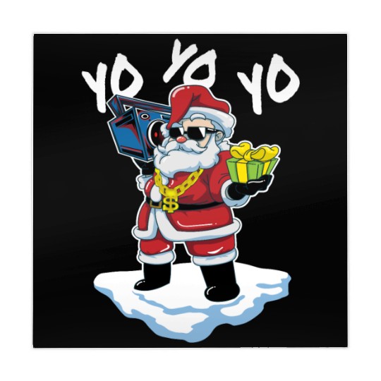 Santa Claus Hip Hop Gangster Rapper Christmas Gift Mahjong Mats