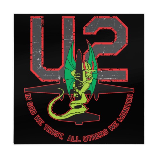 U-2 In God We Trust, All Others We Monitor Mahjong Mats