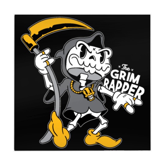 The grim reaper Mahjong Mats funny the grim rapper