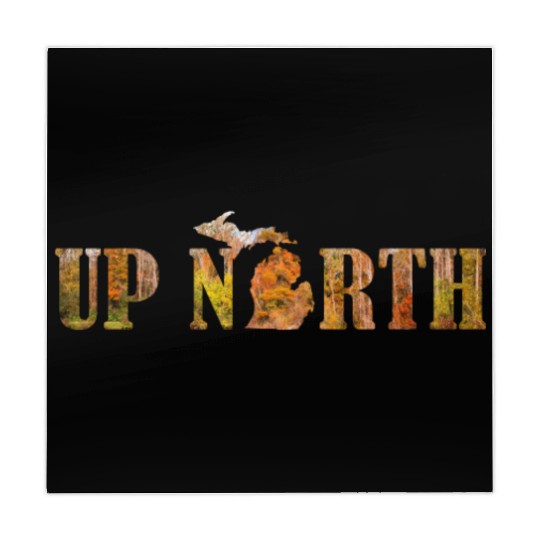 Up North Michigan Fall Leaves Silhouette Design Mahjong Mats