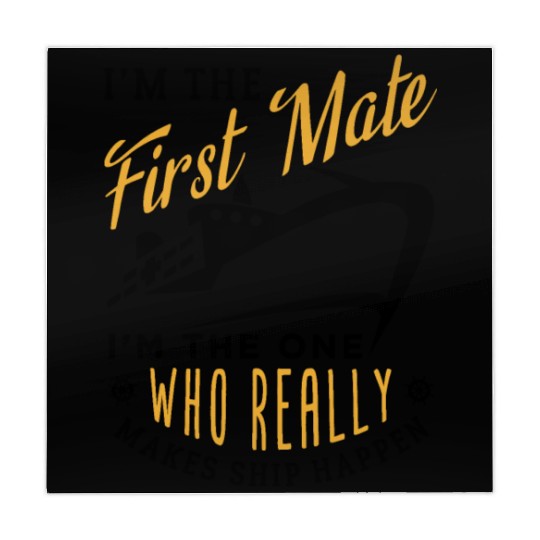 First Mate Cruise Ship Funny Cruising Humor Mahjong Mats