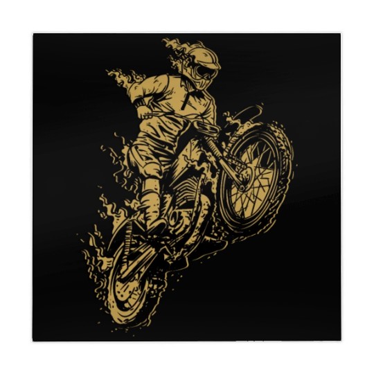 Motocross Dirt Bike Racing Motorcycle Retro Gift Mahjong Mats