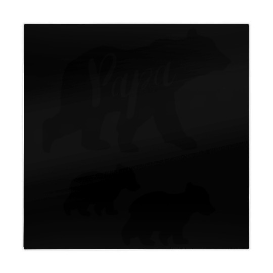 Papa Bear Mahjong Mats with Two Cubs