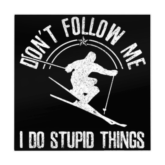 Funny Ski Quote Skiing Skier Gift Mahjong Mats