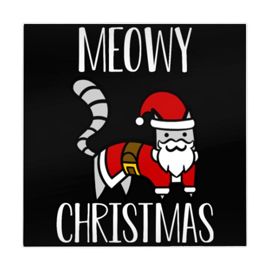 Christmas Cat Greeting Merry Christmas Meowy Trend Mahjong Mats