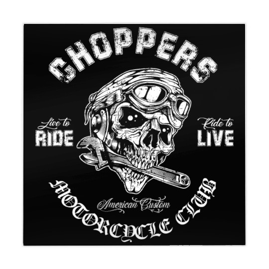Biker Choppers Motorcycle Club Mahjong Mats