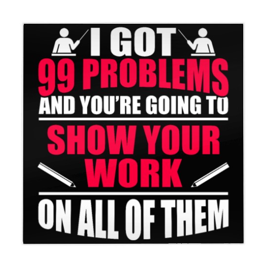 Funny Math Teacher Gift College High School Mahjong Mats