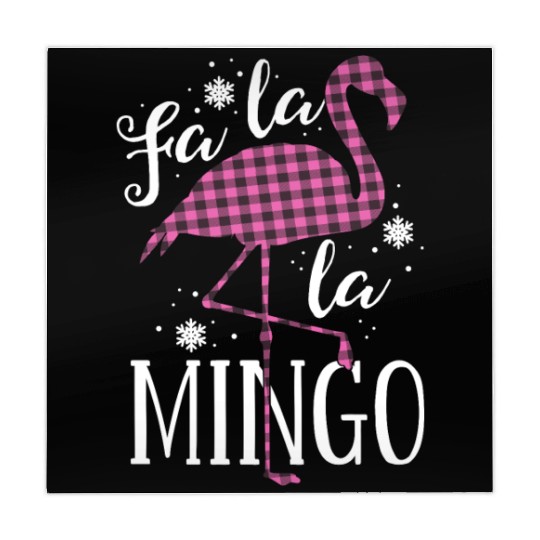 Fa La La Mingo Flamingo Christmas Mahjong Mats Pink