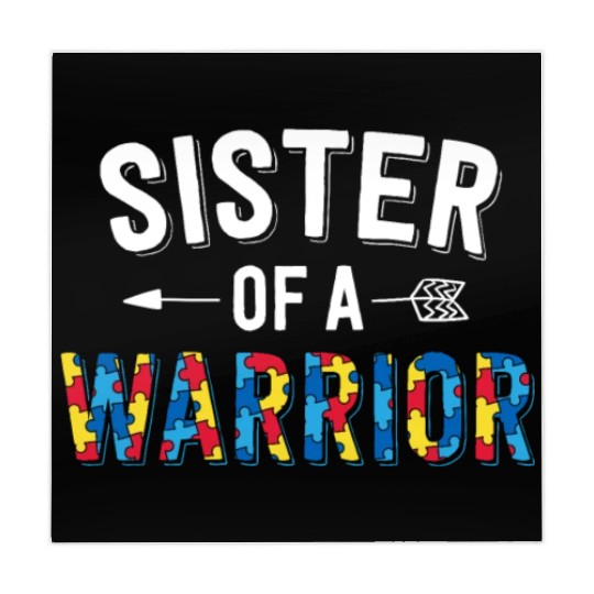 Sister Of A Warrior Family Sis World Autism Mahjong Mats
