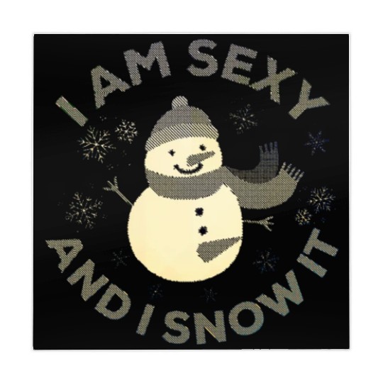 Funny Sexy Snowman Slogan christmas Mahjong Mats