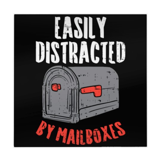 Easily Distracted By Mailboxes For Postal Worker Mahjong Mats