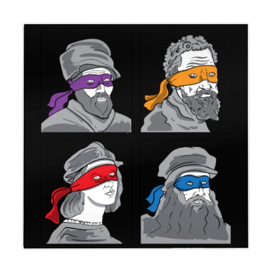 Leonardo Donatello Raphael Michelangelo Gift Mahjong Mats