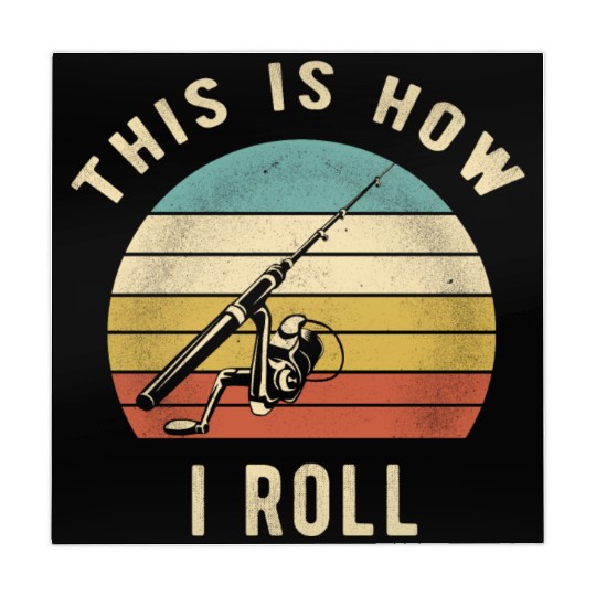 Fishing Retro - This Is How I Roll Fisherman Gift Mahjong Mats