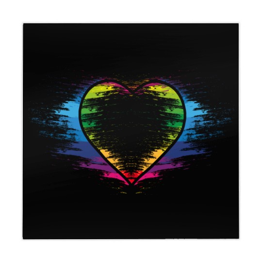 Rainbow heart Mahjong Mats