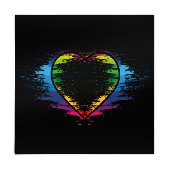 Rainbow heart Mahjong Mats