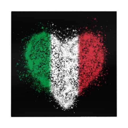 Italian Heart Flag Vintage Mahjong Mats