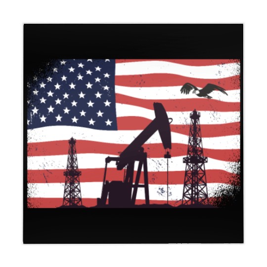 Oil Rig Worker Pump USA American Gas Oilfield Mahjong Mats