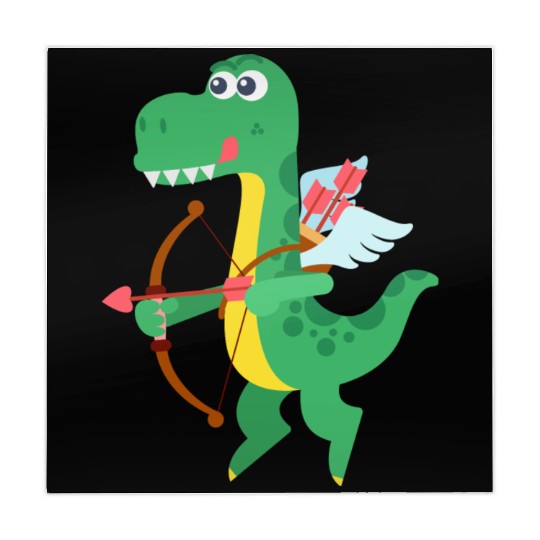 Lovely Dinosaur cupid in Valentine's day Mahjong Mats