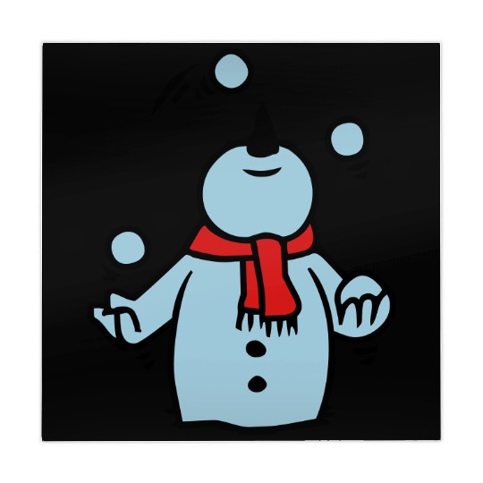 snowman juggling snowballs Mahjong Mats