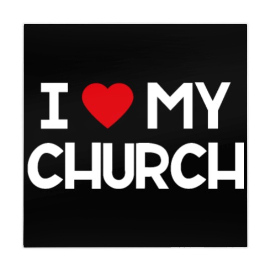 I Love My Church, Heart, Bible, Christian, Mahjong Mats