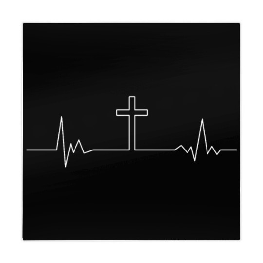 Heartbeat Cross Crucifix Jesus Christ Church God Mahjong Mats