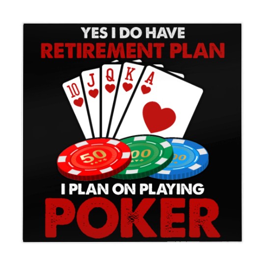 Funny Poker Retirement Plan Mahjong Mats