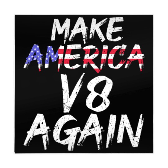 Make America V8 Again Muscle Car Drag Racing Trump Mahjong Mats