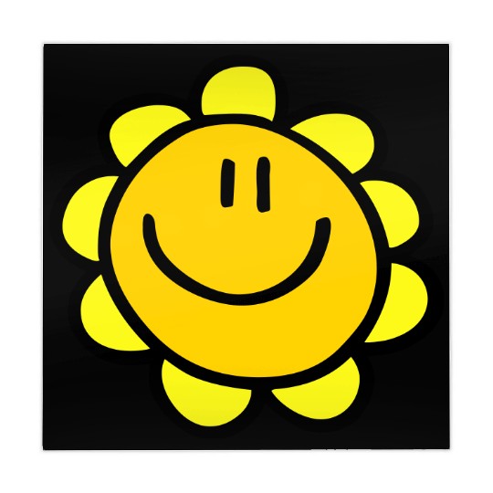 happy smiling sun flower Mahjong Mats