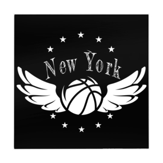 New York Basketball Ball Sports Stars Wings Design Mahjong Mats