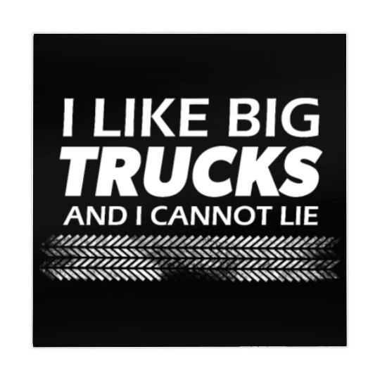 I like big monster trucks l Tire tracks Mahjong Mats