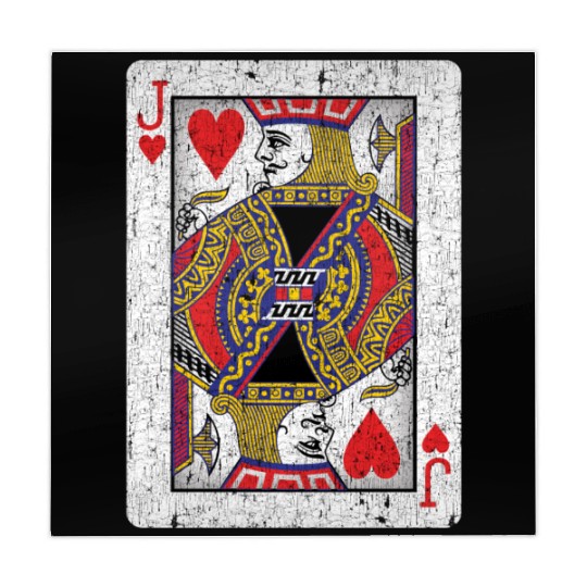 jack of hearts playing card Mahjong Mats