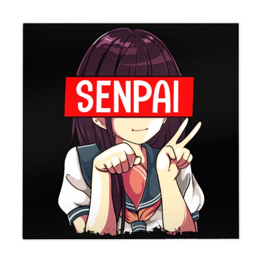 Senpai Anime Girl Japanese Cute Manga Kawaii Mahjong Mats