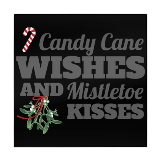 Candy Cane Wishes and Mistletoe Kisses Christmas Mahjong Mats