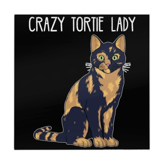 Crazy Tortie Lady Tortoise Shell Cat Owner graphic Mahjong Mats