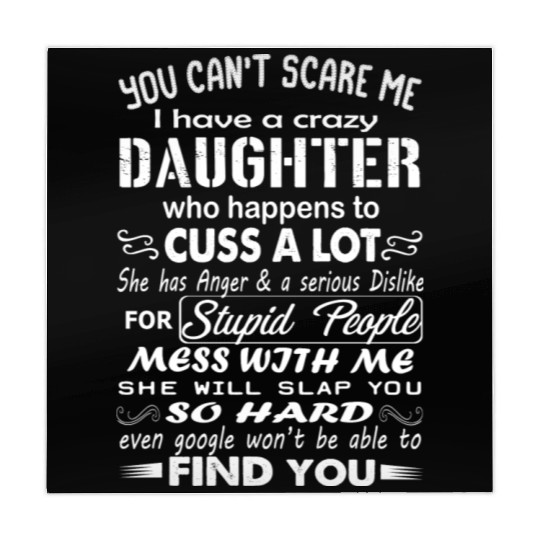 I have a crazy daughter Mahjong Mats || Family Gift