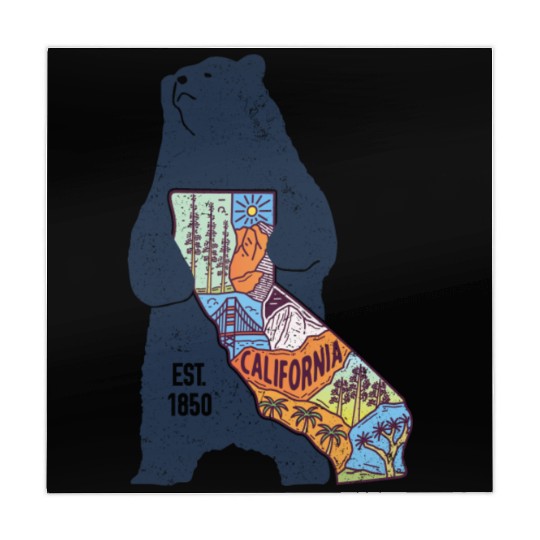 Vintage California Bear EST 1850 Mahjong Mats