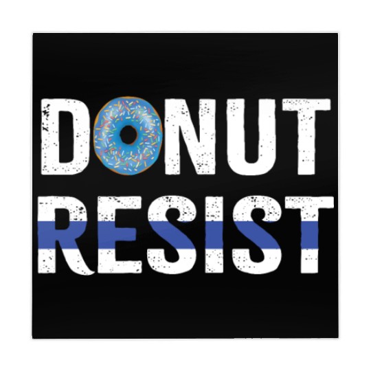 Police Officer Donut Resist Thin Blue Line Cop Mahjong Mats