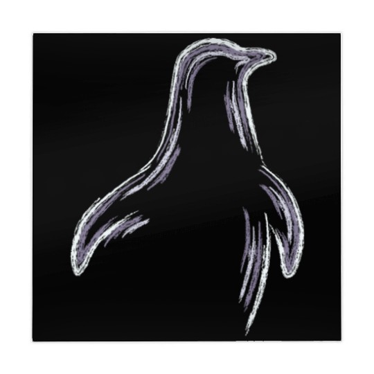 Penguin Chalk Drawing Mahjong Mats