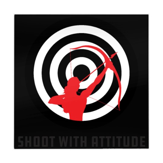 Shoot With Attitude Archery Girl Archer Bullseye Mahjong Mats