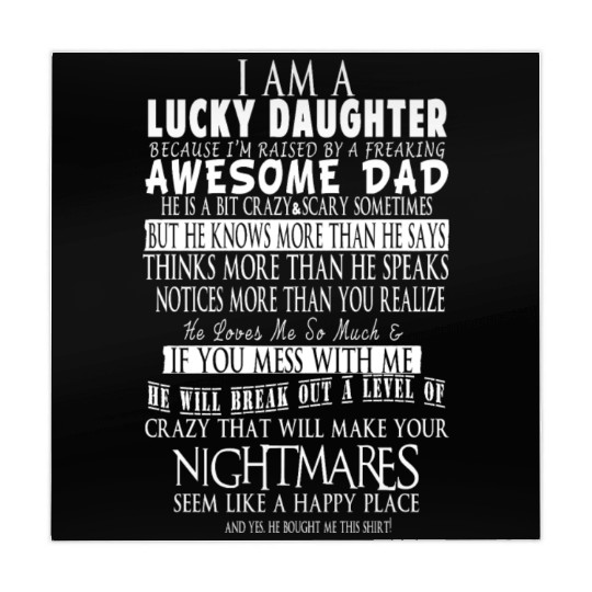 Awesome DAD Lucky DAUGHTER Mahjong Mats