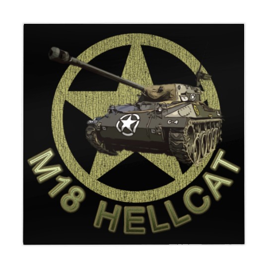 M18 Hellcat WW2 American Tank Destroyer Mahjong Mats