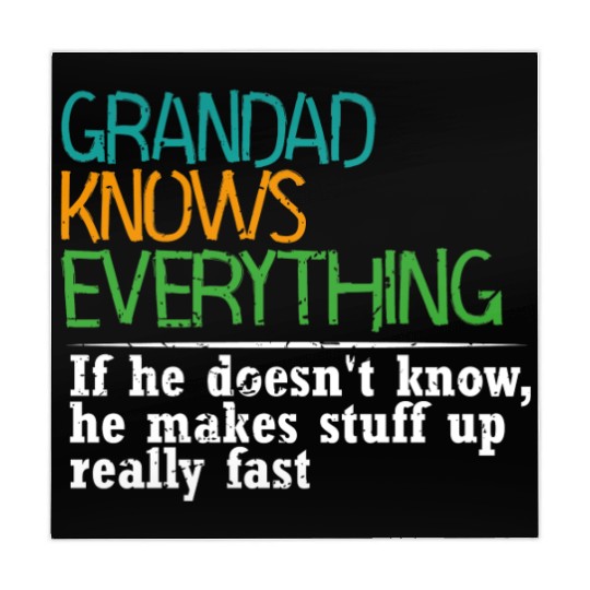 GRANDAD KNOWS EVERYTHING - GIFT FOR GRANDAD - FUNN Mahjong Mats