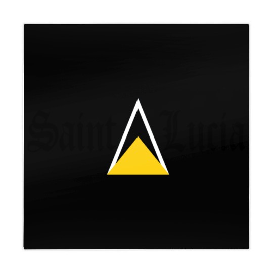 Saint Lucia Flag Blackletter St Lucia Caribbean Mahjong Mats