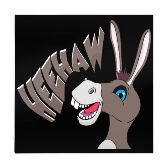 Donkey Laughs Farm Animal laughting Mahjong Mats